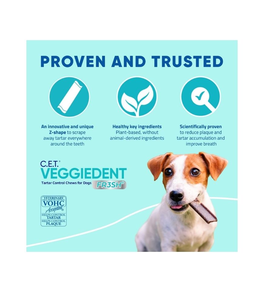 CET VEGGIEDENT FR3SH Tartar Control Chews
